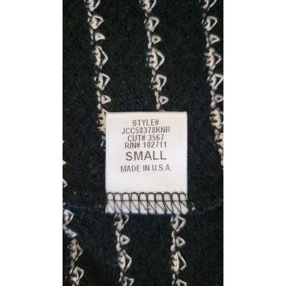 Harlowe & Graham Black White Stripe Cardigan - Picture 4 of 5